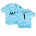 Günstige Tottenham Hotspur Hugo Lloris #1 Torwart Babykleidung Heim Fussballtrikot Kinder 2023-24 Kurzarm (+ kurze hosen)